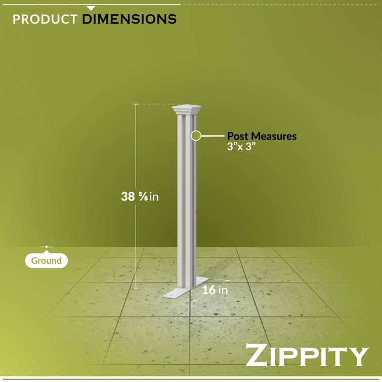 Zippity Hinged Portable Finishing Post (36in H)